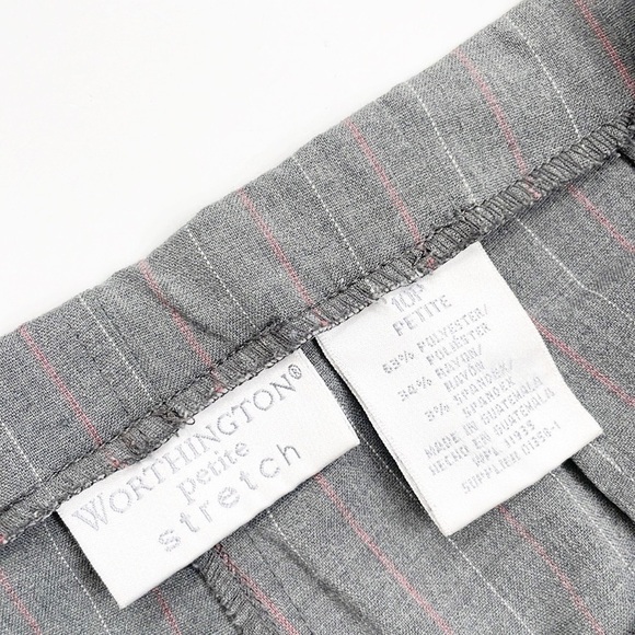 Worthington gray striped trouser pants - Picture 5 of 6